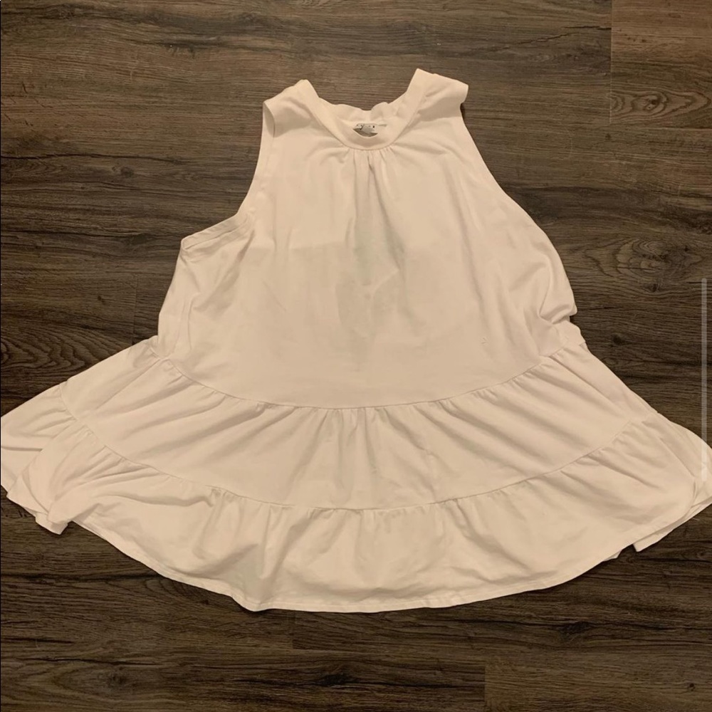 white tank top with hole in back